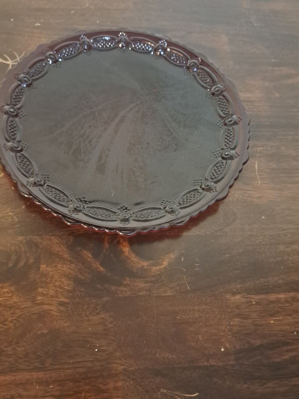 Vintage Avon, Cape Cod Ruby Red Collectable Oval Serving Plate